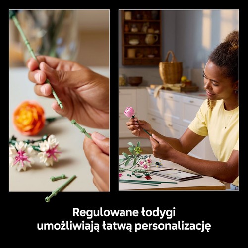 Botanicals Piękny bukiet różowych kwiatów 10342 LEGO zestaw