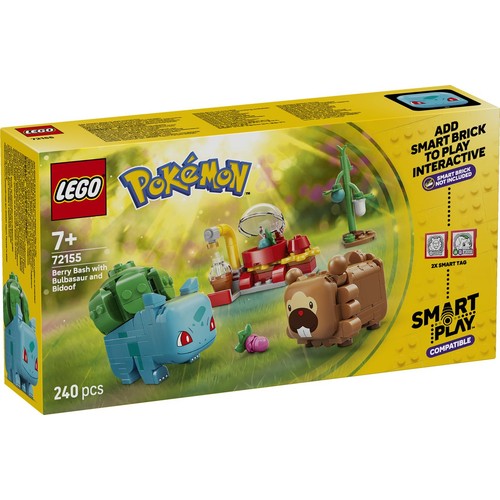 Pokémon SMART Pla: Bulbasaur i Bidoof z krzewem jagody 72155 LEGO 1 sztuka