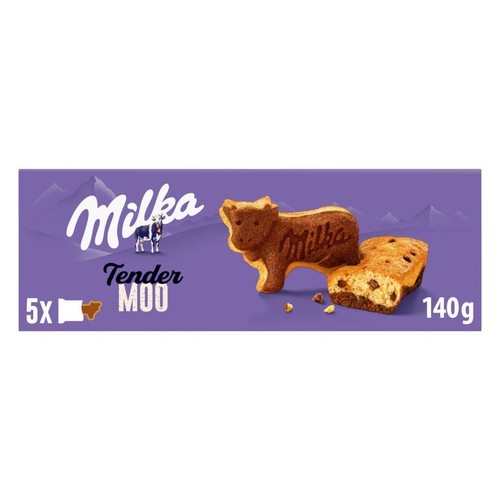Tender Moo ciastko biszkoptowe z kawałkami czekolady   Milka 140 g
