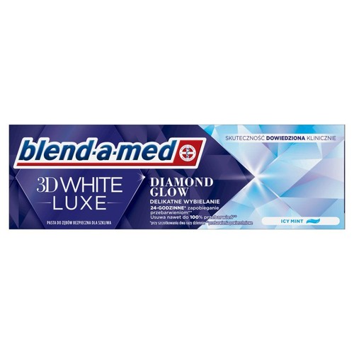 Pasta do zębów 3D White Luxe Diamond Glow    blend-a-med 75 ml
