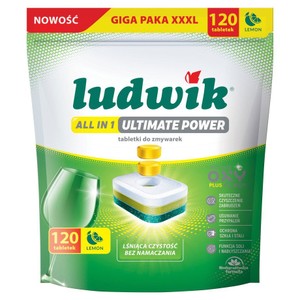Ludwik tabletki do zmywarek all in 1 Ultimate Power Lemon Ludwik 120 sztuk