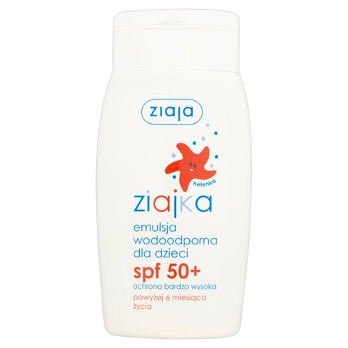 Emulsja wodoodporna dla dzieci SPF 50+ ZIAJA 125 ml