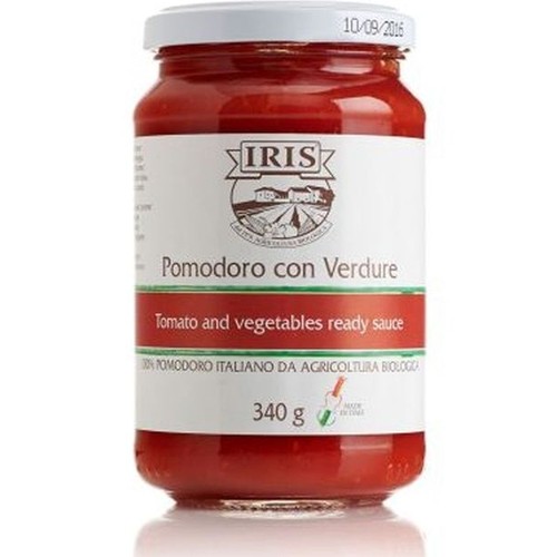 BIO Sos pomidorowy z warzywami  Iris 340 g