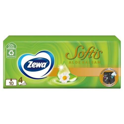 Chusteczki Softis Aloe Balsam  Zewa 10 sztuk