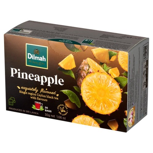 Cejlońska herbata czarna aromatyzowana Ananas Dilmah 20 torebek
