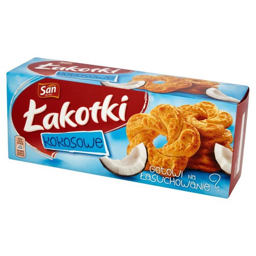 Łakotki ciastka kokosowe San 168 g