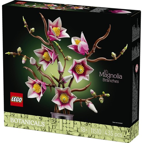 Botanicals Gałązki magnolii 11510, kwiatowa dekoracja LEGO 1 sztuka