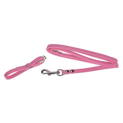 Obroża 17-25 cm + smycz 120 cm różowa Auchan 1 sztuka