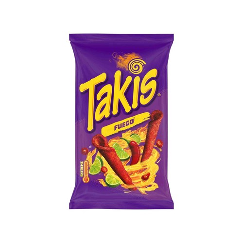 Fuego pikantne chipsy o smaki chili i limonki   TAKIS 100 g