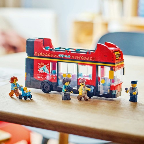 City Czerwony, piętrowy autokar 60407 LEGO 1 sztuka