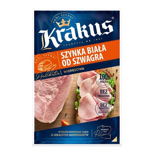 Szynka biała od szwagra Krakus 120 g