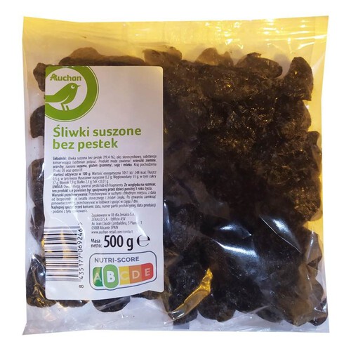 Śliwki suszone bez pestek Auchan 500 g