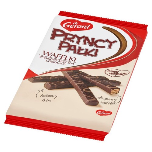 Wafle Pryncypałki zdobione mleczną czekoladą Dr Gerard 200 g