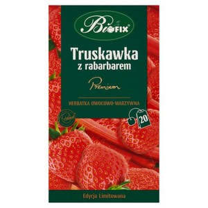 Herbata truskawka z rabarbarem  BiFix 20 torebek