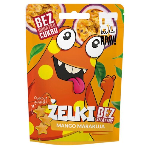 Żelki mango-marakuja bez żelatny Be Raw! 35 g