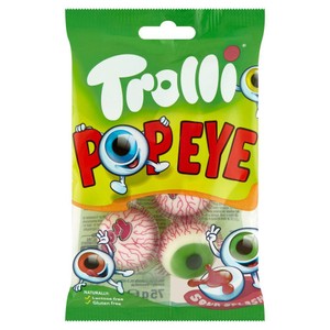 Żelki o smaku owocowym z nadzieniem owocowym  Trolli 75 g