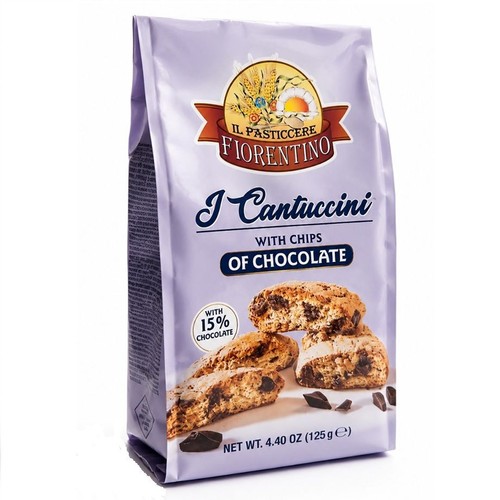 Ciastka cantuccini z kawałkami czekolady Fiorentino 125 g