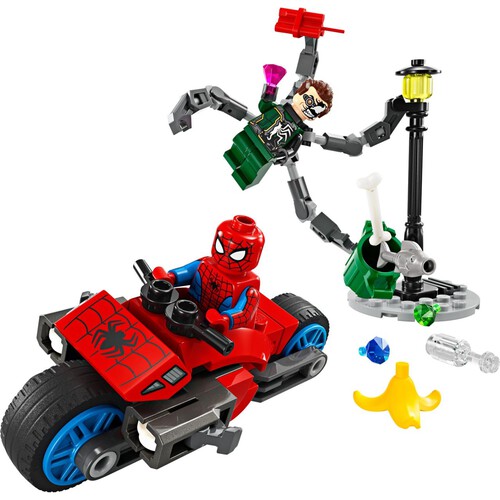 Super Heroes Pościg na motocyklu: Spider-Man vs. Doc Ock 76275 LEGO zestaw