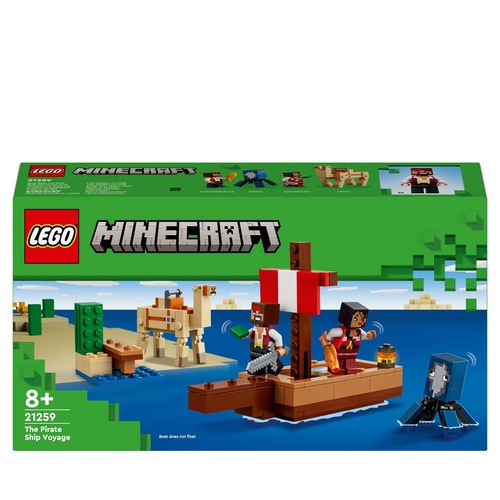 Minecraft Rejs statkiem pirackim 21259 LEGO 1 sztuka