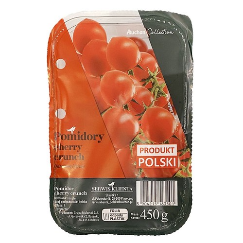 Pomidory cherry crunch Auchan Collection  450 g