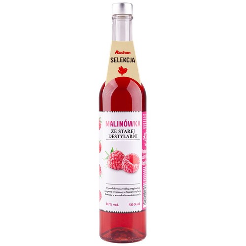 Nalewka Malinówka Ze Starej Destylarni alk. 16,0% obj. Auchan 500 ml