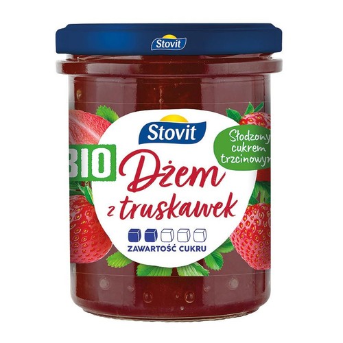 Bio Dżem z truskawek Stovit 200 g