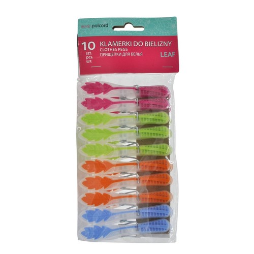 Klamerki do bielizny Leaf 10 szt Polcord 10 sztuk