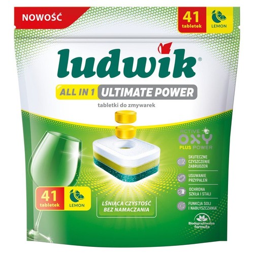 Tabletki do zmywarek all in 1 Ultimate Power lemon Ludwik 41 sztuk