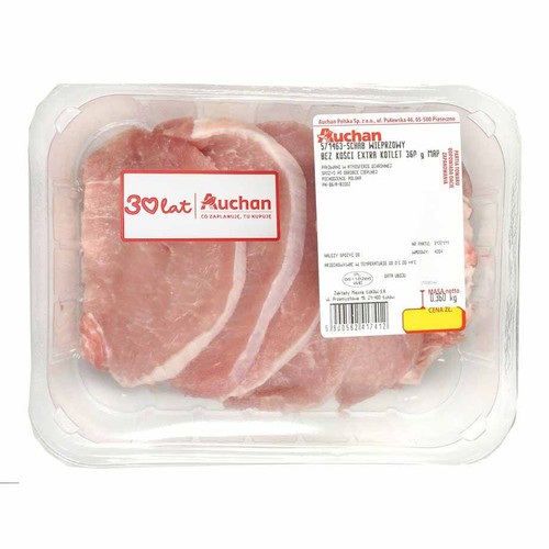 Schab wieprzowy bez kości kotlety MAP Auchan 360 g