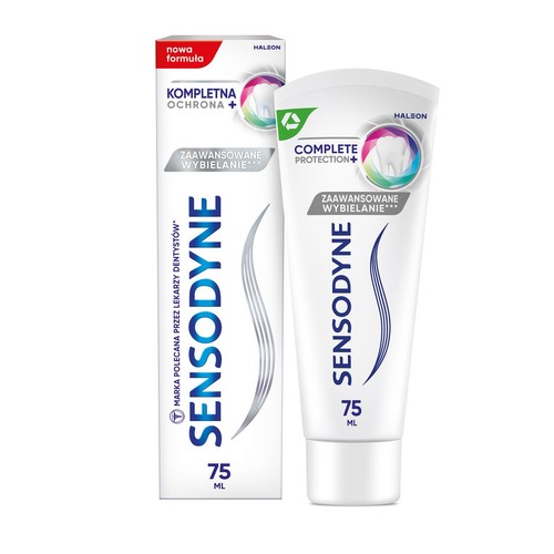 Pasta do zębów Kompletna Ochrona+ Whitening 75 ml Sensodyne  1 sztuka