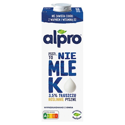 NIE MLEKO Napój owisany 3.5% Alpro 1 l