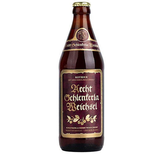 Piwo niemieckie czerwone Rauchbier Weichsel Rotbier alk. 4,6% obj. Aecht Schlenkerla  500 ml