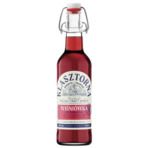 Wódka smakowa Wiśniówka alk. 40,0% obj. Klasztorna 500 ml