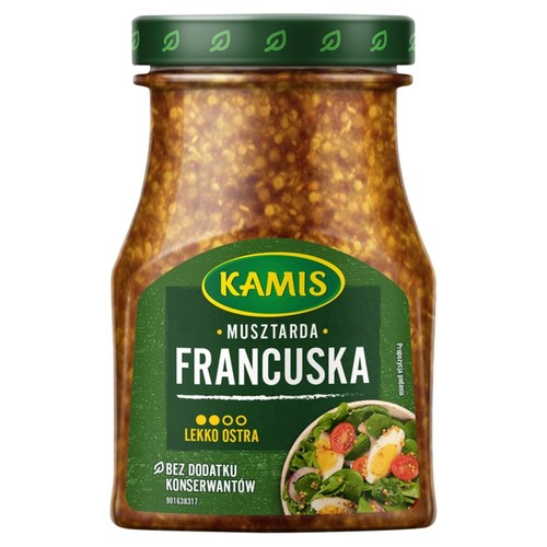 Musztarda francuska lekko ostra Kamis 185 g