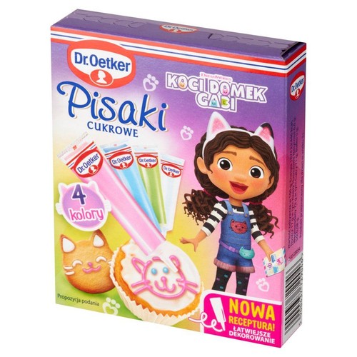 Pisaki kolorowe 4 kolory Dr.Oetker 4 x 17 g