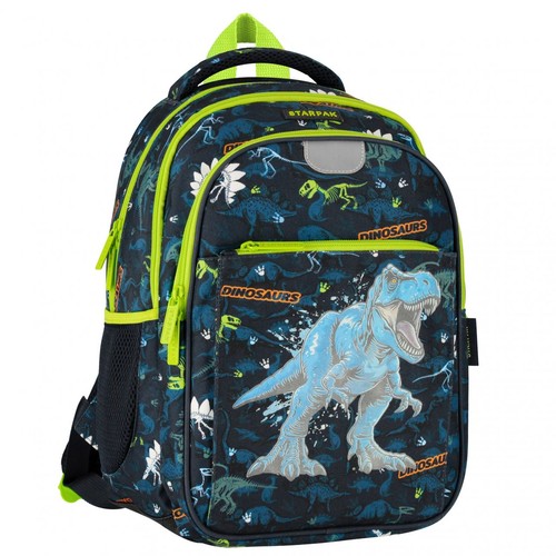 Plecak szkolny Dino świeci w ciemności STARPAK 1 sztuka