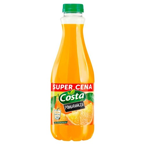 Napój niegazowany o smaku pomarańczowym Costa 1 l