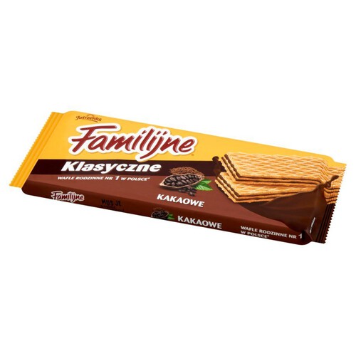 Wafle przekładane kremem o smaku kakaowym Familijne 180 g