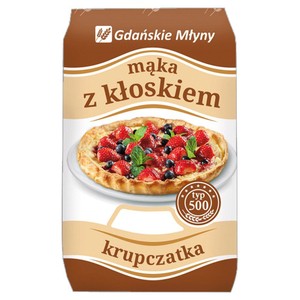 Mąka z kłoskiem krupczatka typ 500   Gdańskie Młyny 1 kg