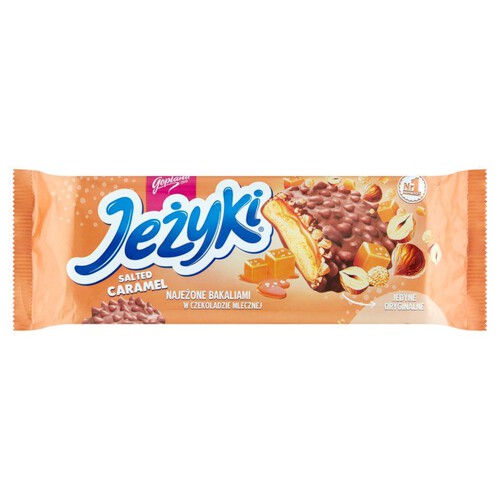 Ciasteczka o smaku słonego karmelu Jeżyki 140 g