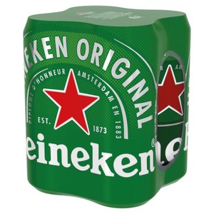 Piwo jasne holenderskie alk. 5,0% obj.  Heineken 4 x 500 ml