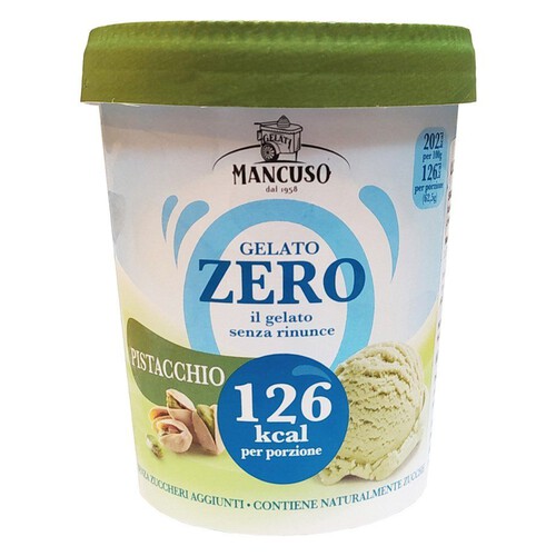 Lody pistacjowe bez dodatku cukru Mancuso 400 ml