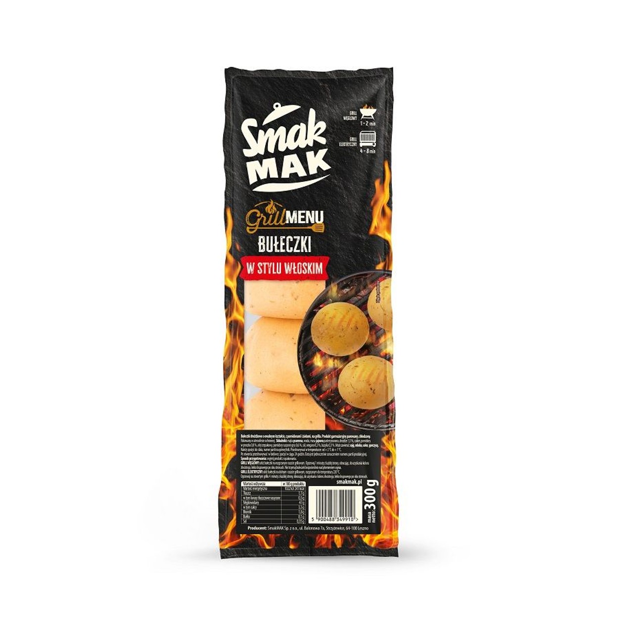 Bułeczki w stylu włoskim na grilla SMAKMAK 300 g