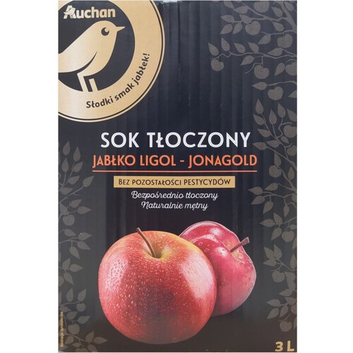 Sok NFC jabłko ligol - jonagold    Auchan 3 l