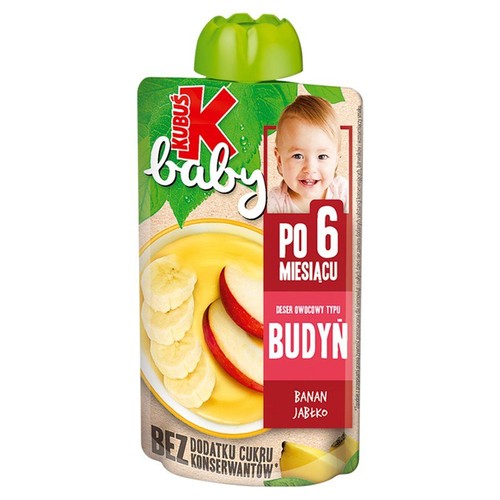 baby Deser owocowy typu budyń banan - jabłko po 6 miesiącu Kubuś 100 g