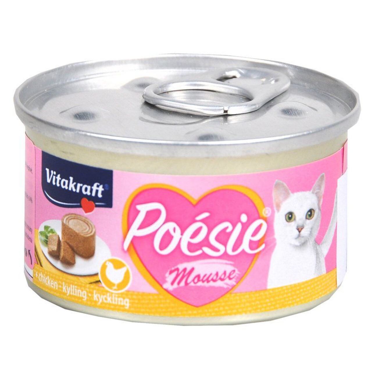 Karma pełnoporcjowa. mokra dla kotów w postaci pysznego musu Vitakraft 85 g