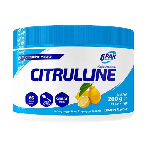 Odżywka przedtreningowa Citrulline 200 g cytryna 6Pak Nutrition 200 g