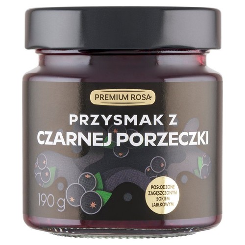 Przysmak z czarnej porzeczki Premium Rosa 190 g