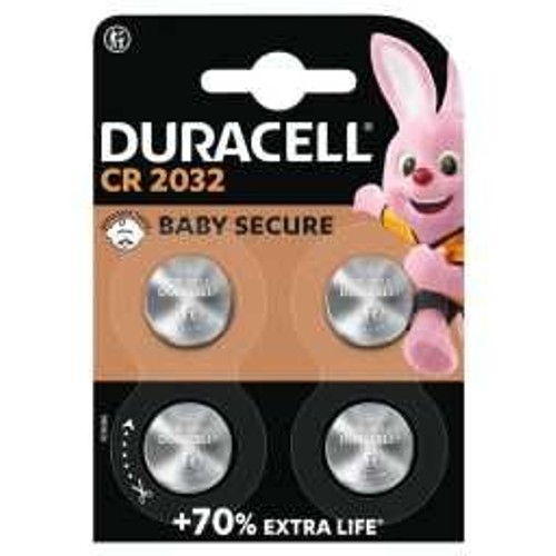 Baterie litowe 2032 (CR2032) Duracell 4 sztuki