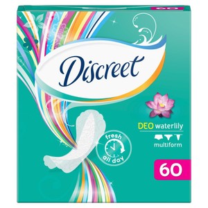 Wkładki higieniczne Deo waterlily multiform Discreet 60 sztuk